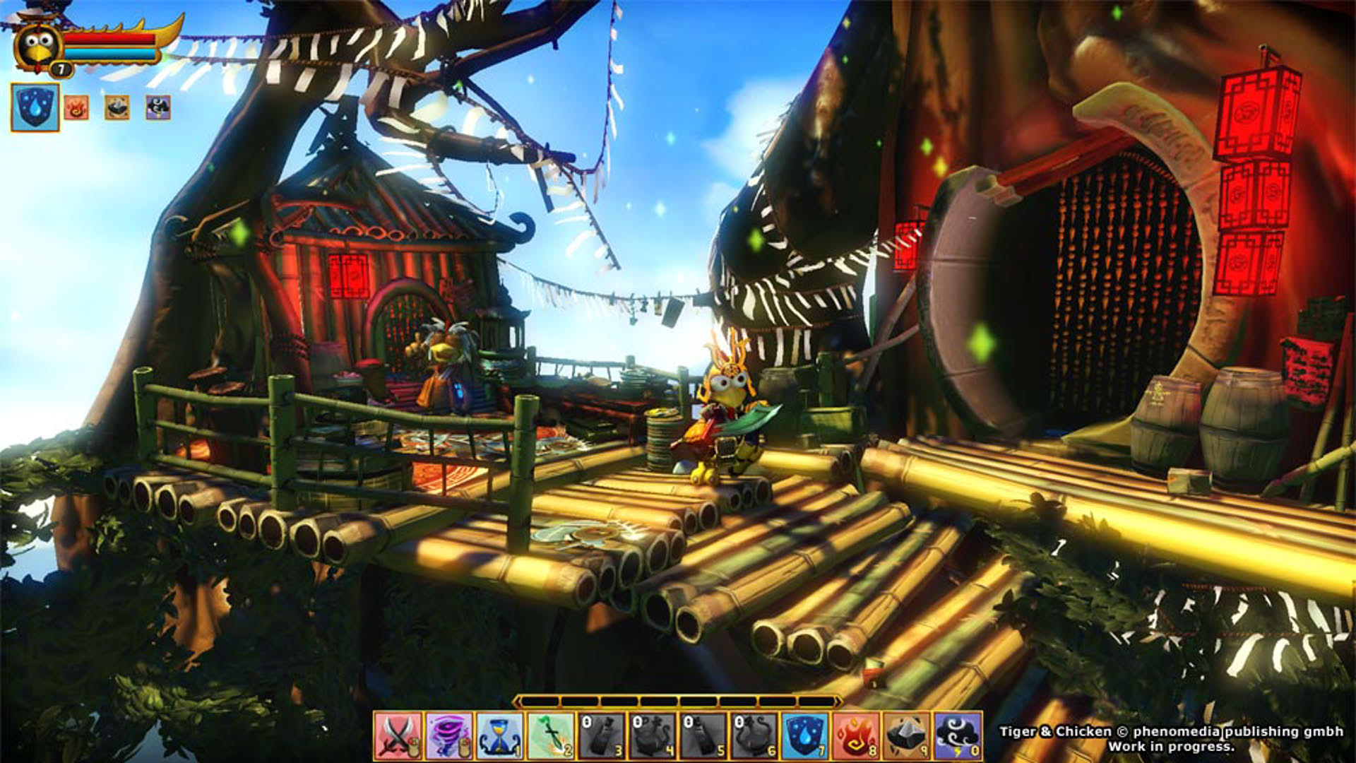 Screenshot for Moorhuhn: Tiger and Chicken