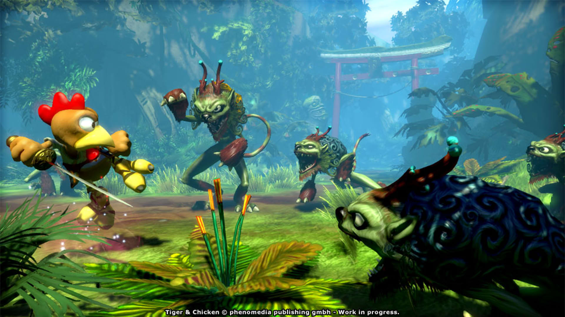 Screenshot for Moorhuhn: Tiger and Chicken