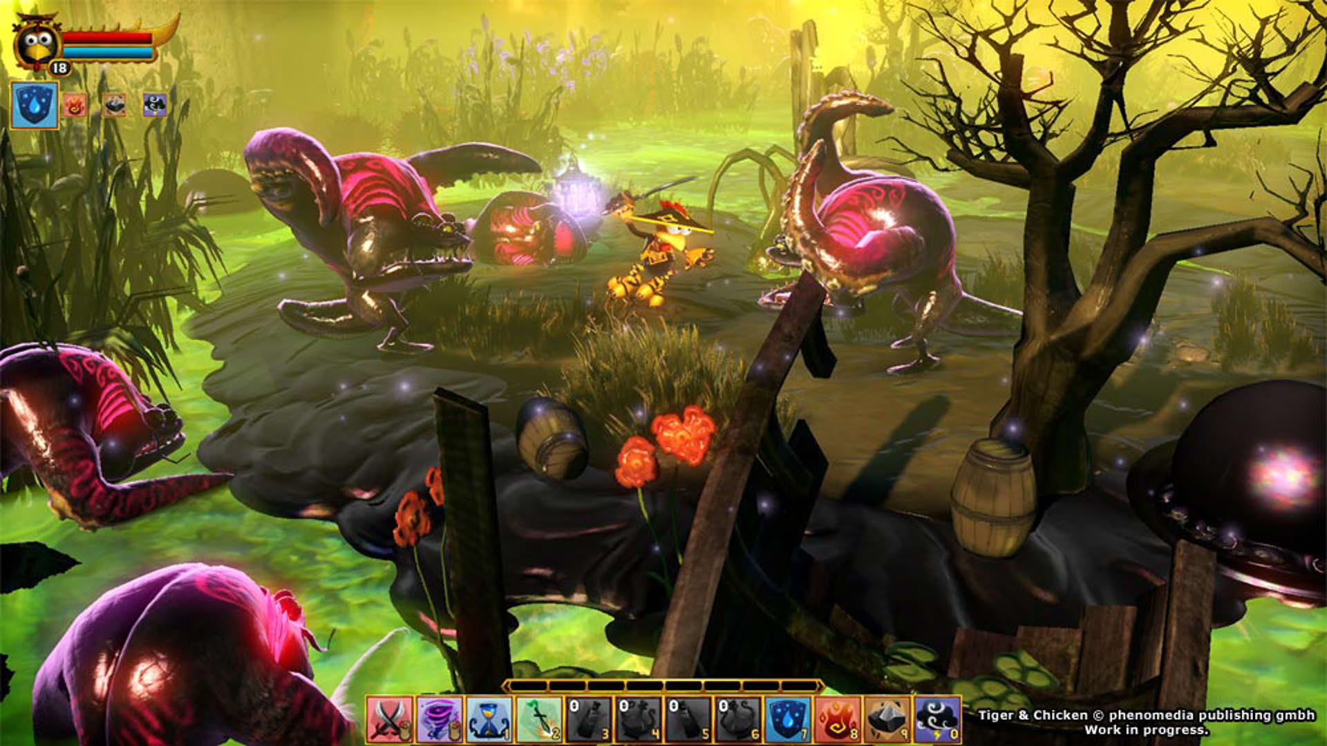 Screenshot for Moorhuhn: Tiger and Chicken