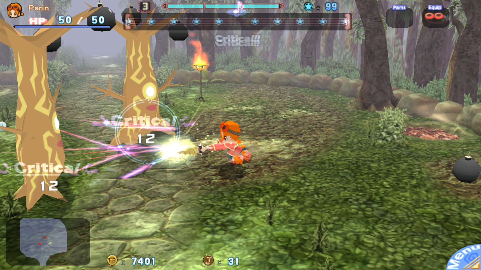 Screenshot for Gurumin: A Monstrous Adventure