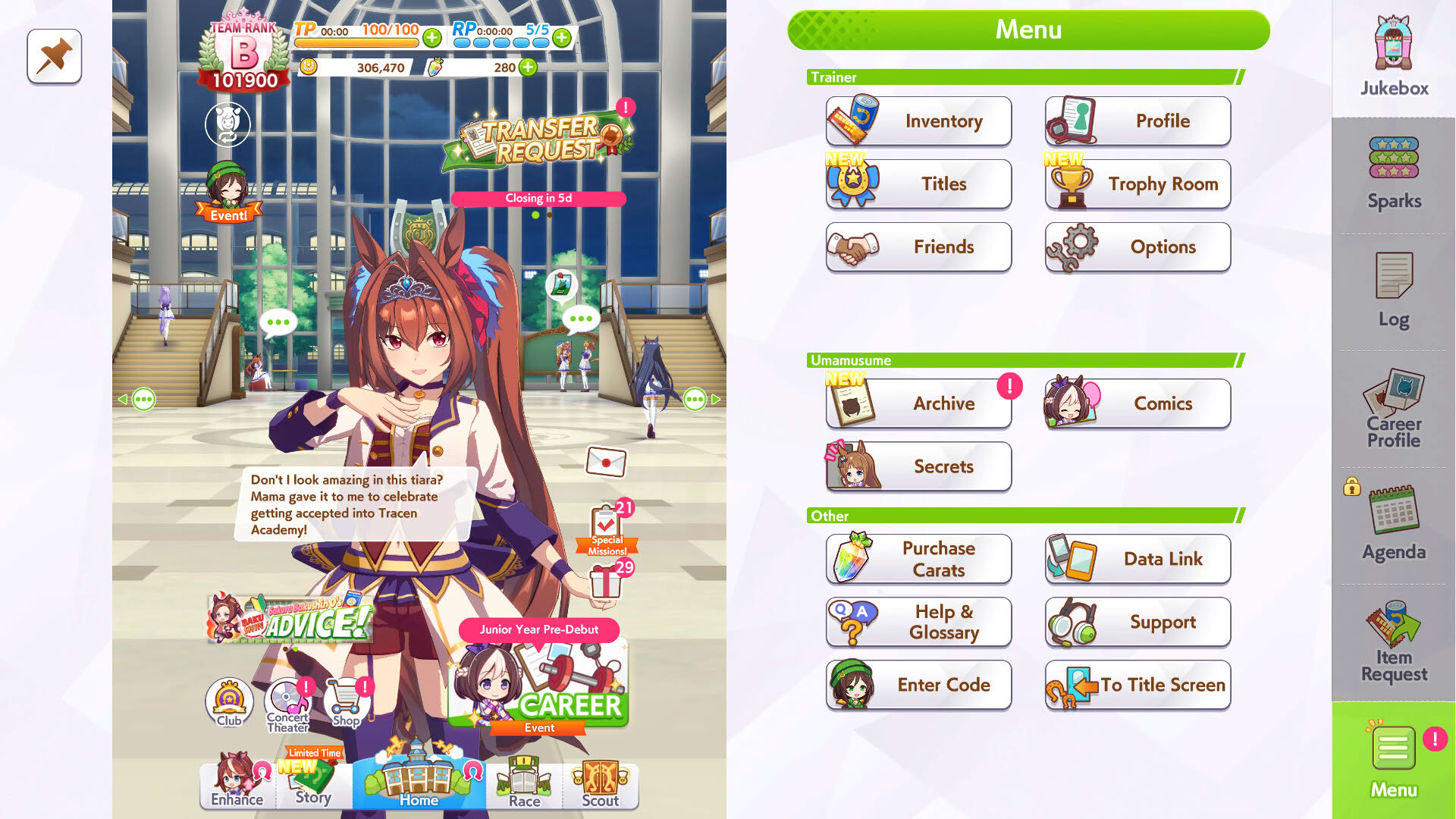 Screenshot for Umamusume: Pretty Derby