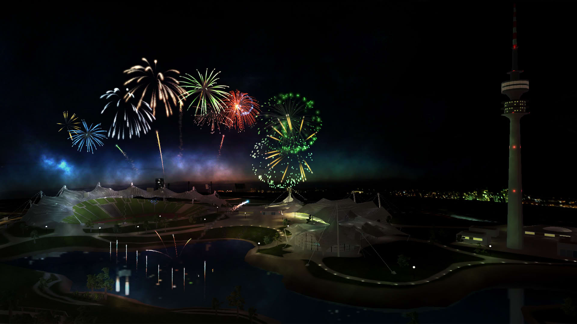 Screenshot for Fireworks Simulator
