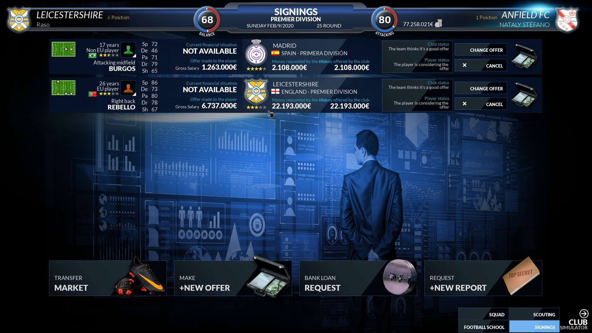 Screenshot for Football Club Simulator - FCS