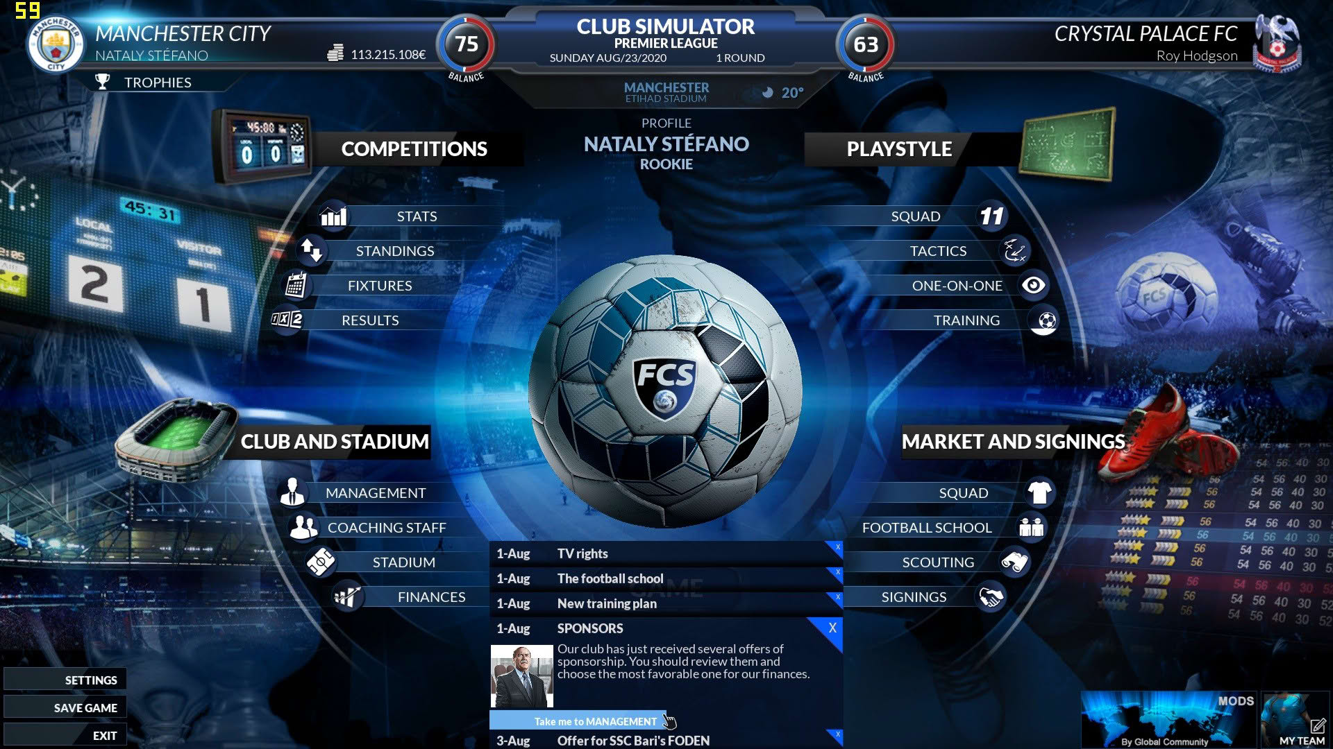 Screenshot for Football Club Simulator - FCS