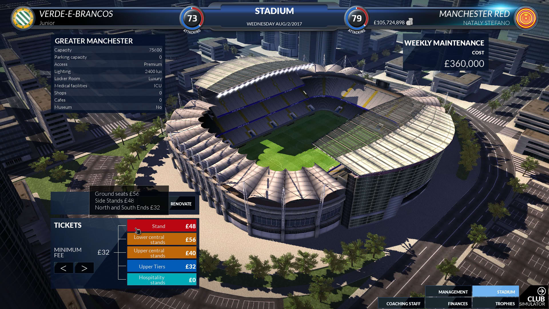 Screenshot for Football Club Simulator - FCS