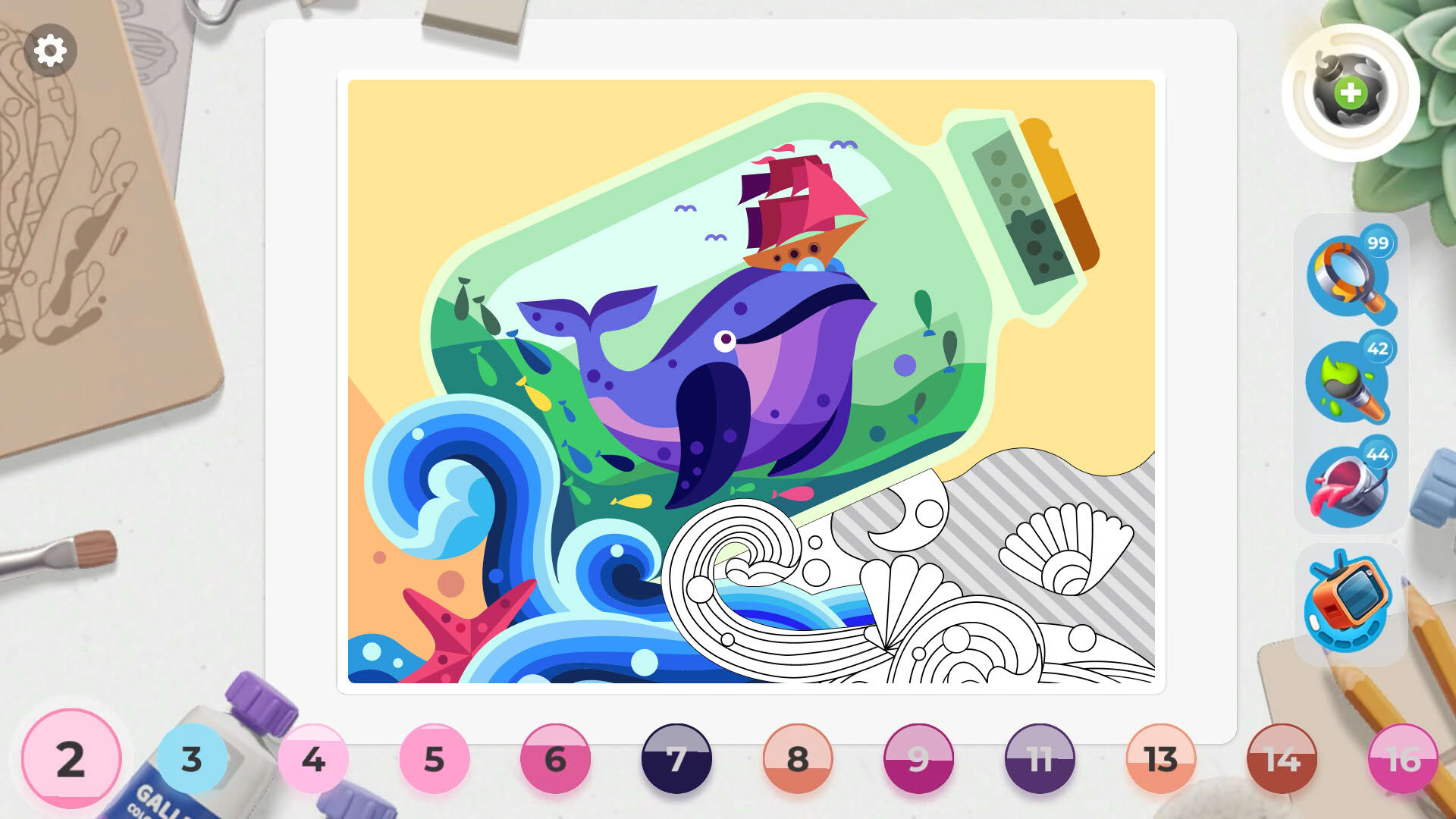 Screenshot for Gallery: Coloring book & decor