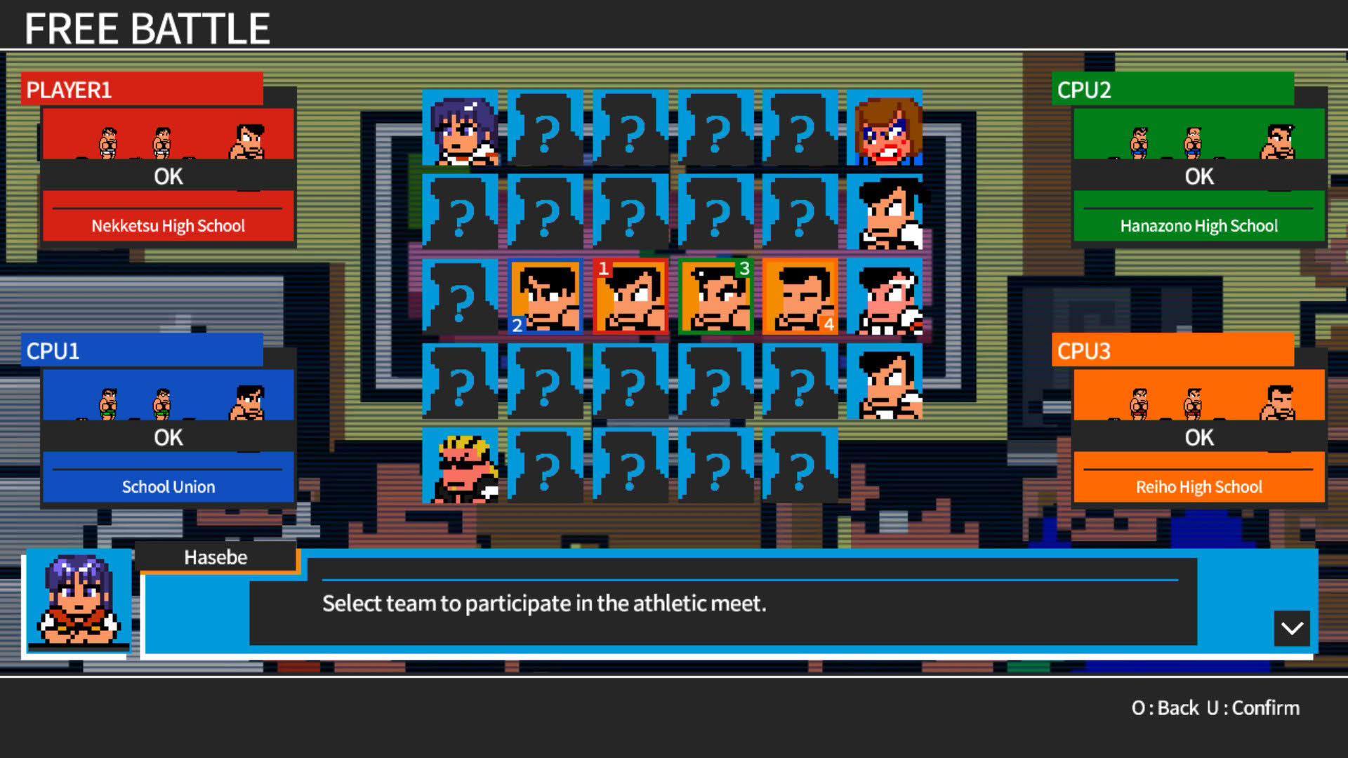 Screenshot for River City Super Sports Challenge: All Stars Special