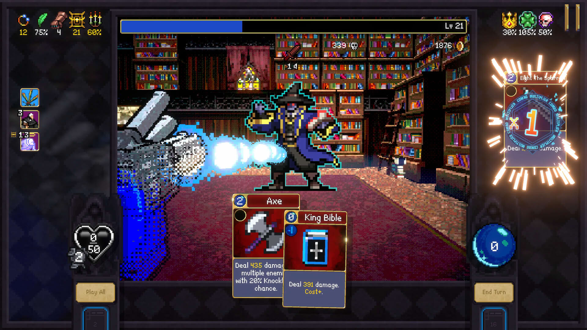 Screenshot for Vampire Crawlers: The Turbo Wildcard from Vampire Survivors