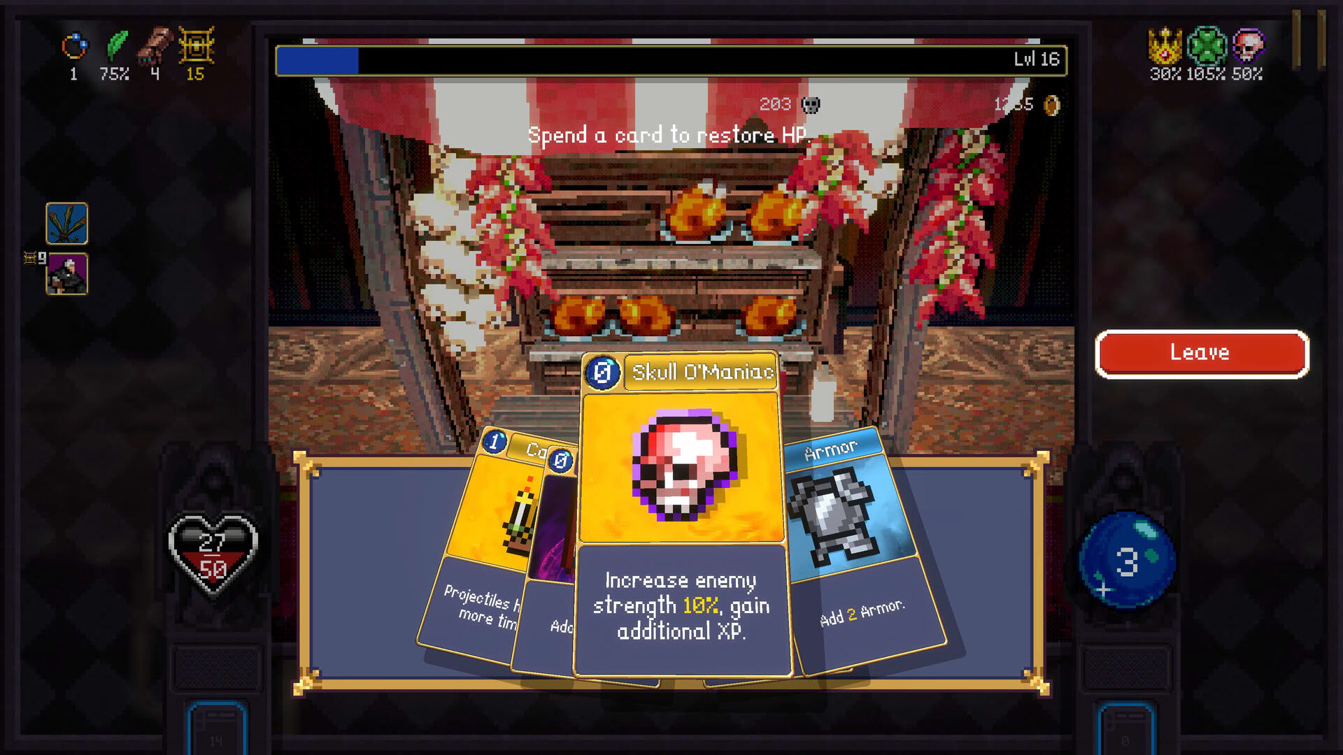 Screenshot for Vampire Crawlers: The Turbo Wildcard from Vampire Survivors