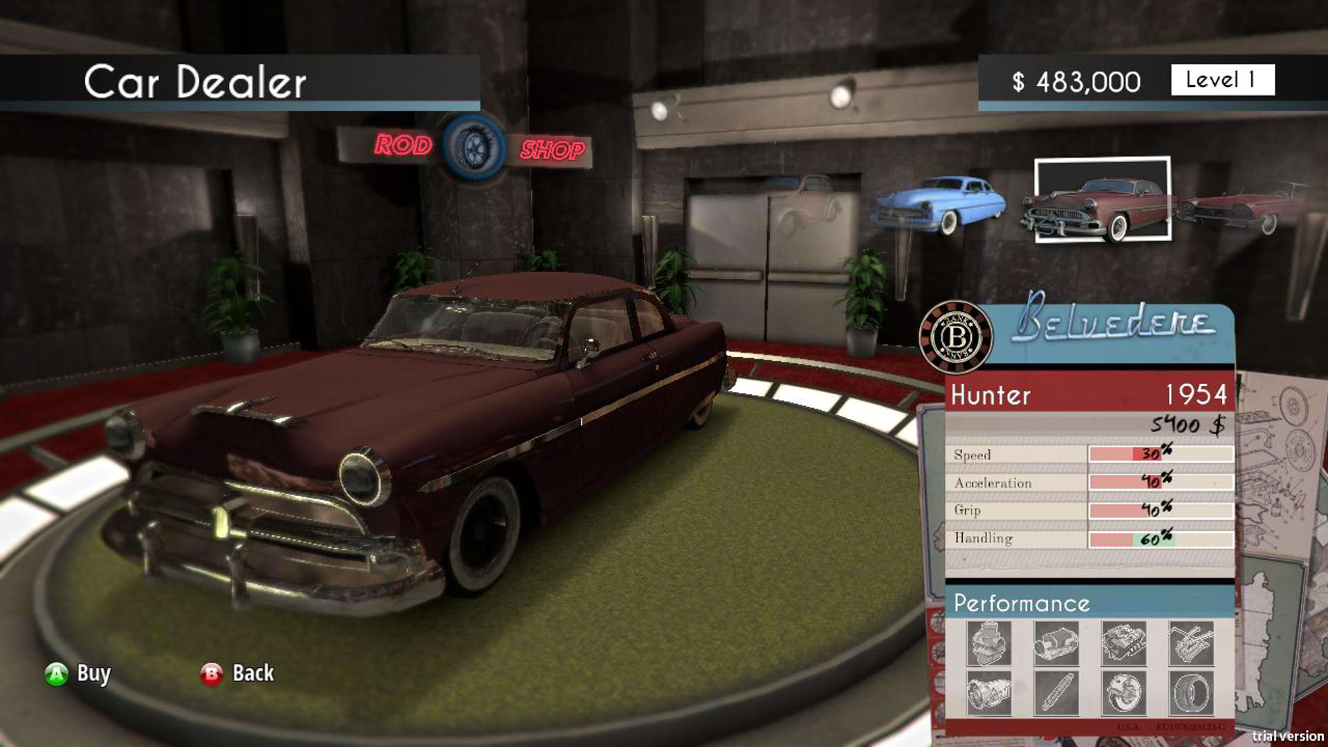 Screenshot for Motorama: Classic Racing
