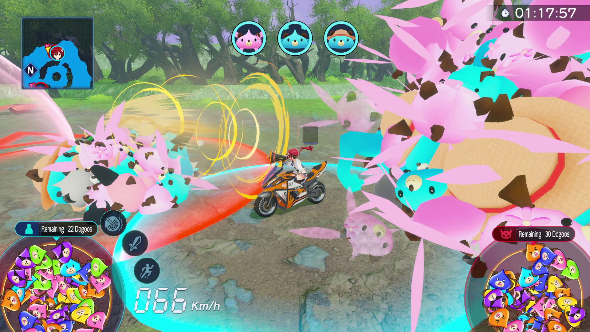 Screenshot for Neptunia Riders vs. Dogoos