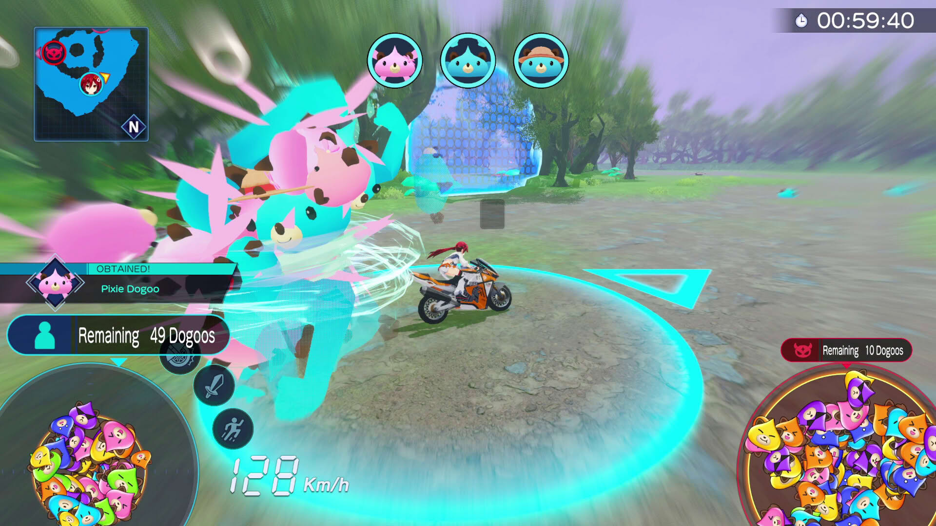 Screenshot for Neptunia Riders vs. Dogoos