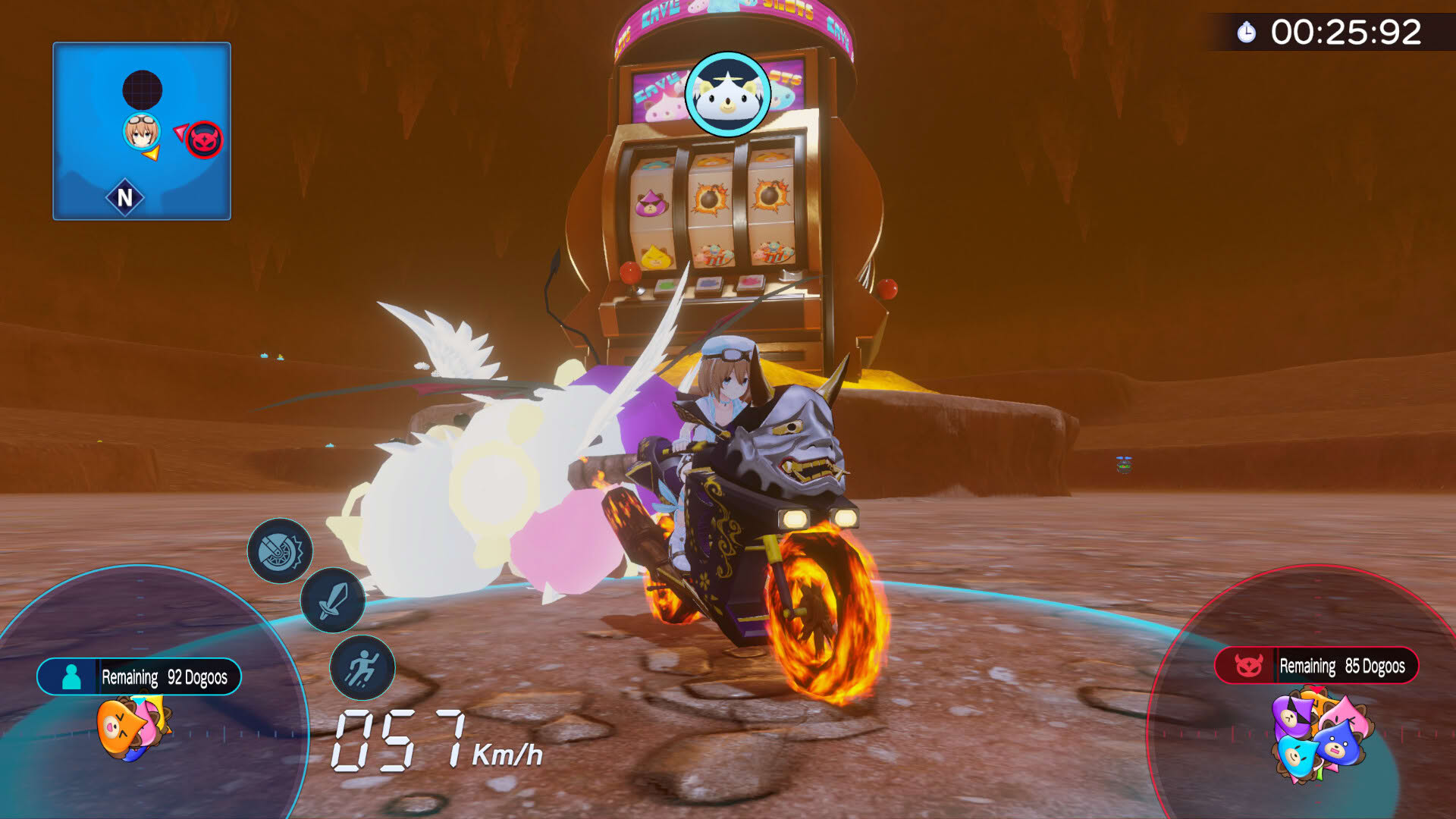 Screenshot for Neptunia Riders vs. Dogoos