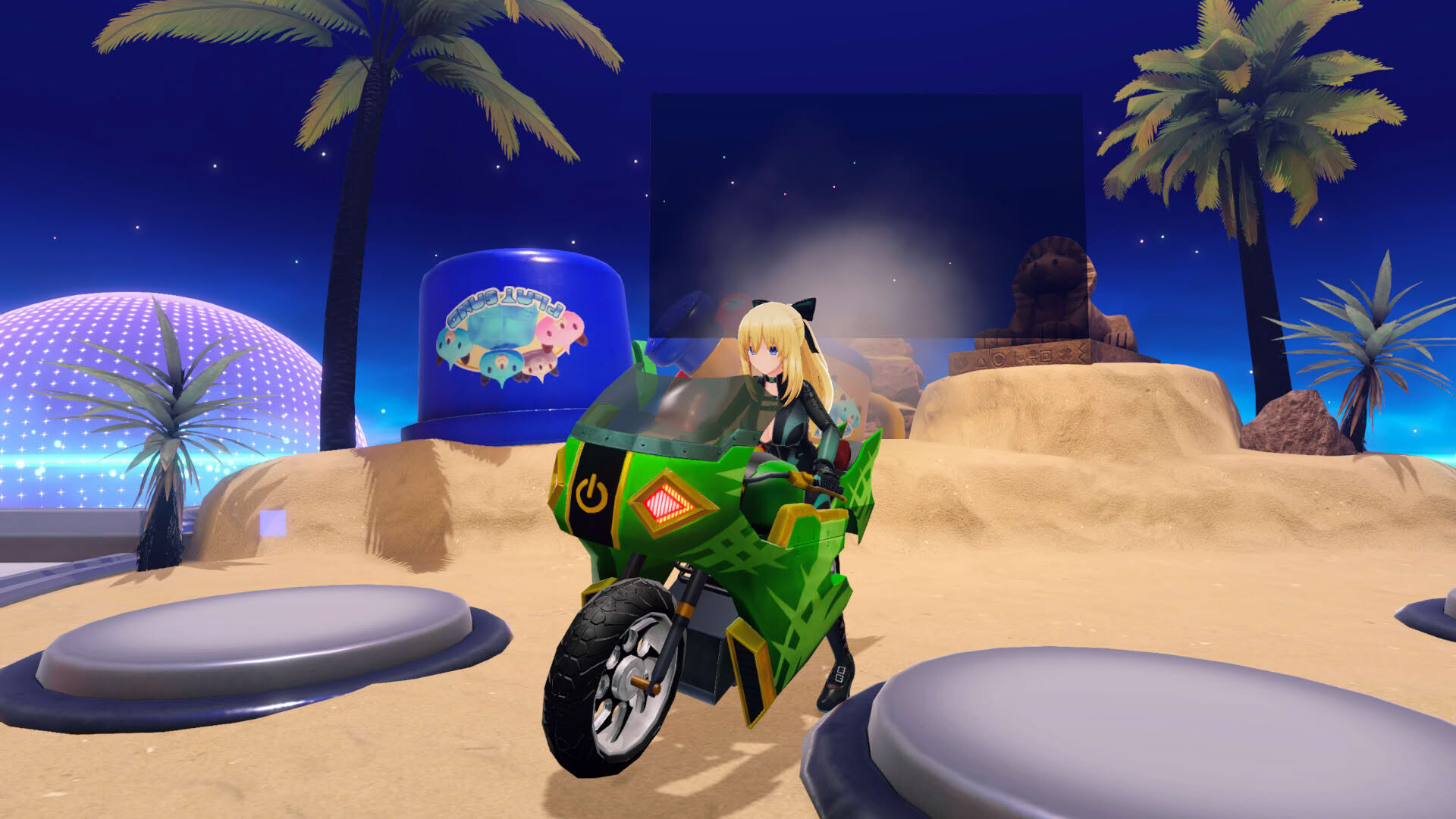 Screenshot for Neptunia Riders vs. Dogoos