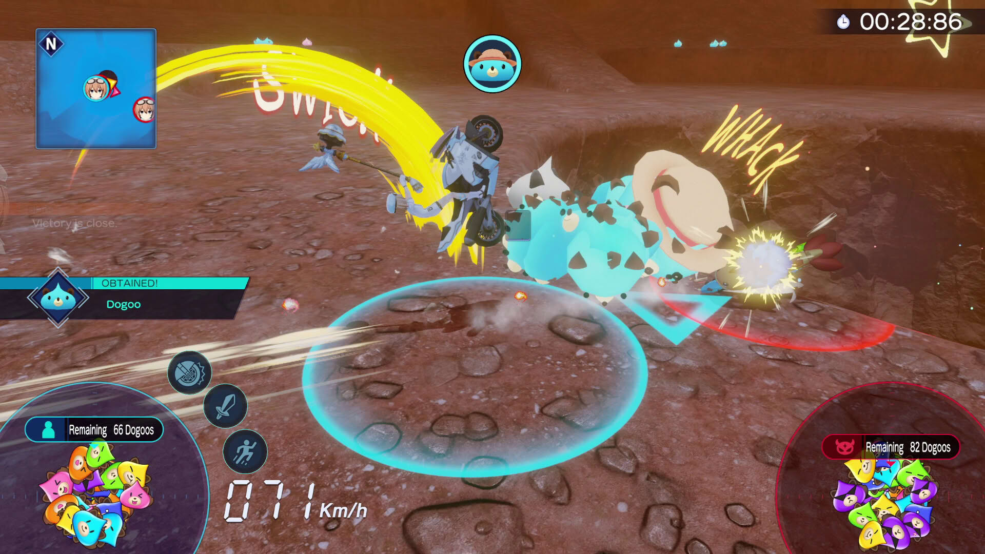 Screenshot for Neptunia Riders vs. Dogoos