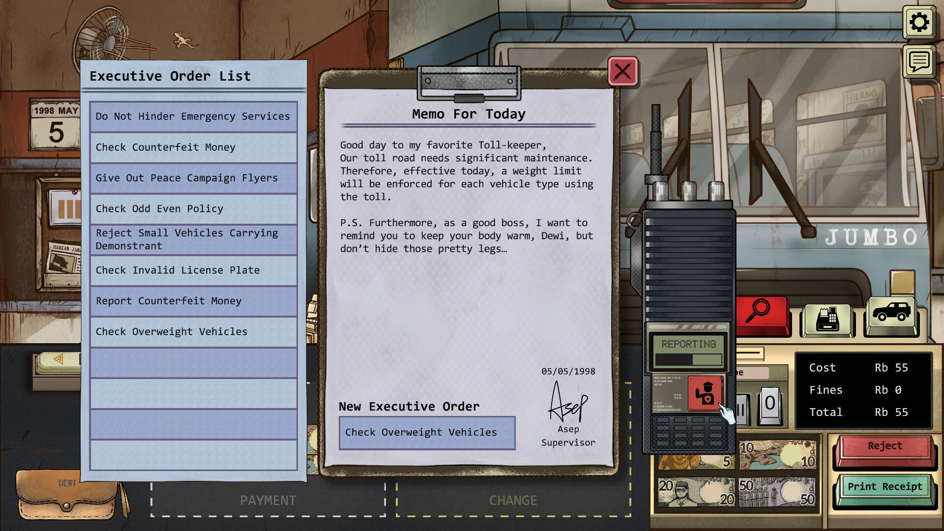 Screenshot for 1998: The Toll Keeper Story