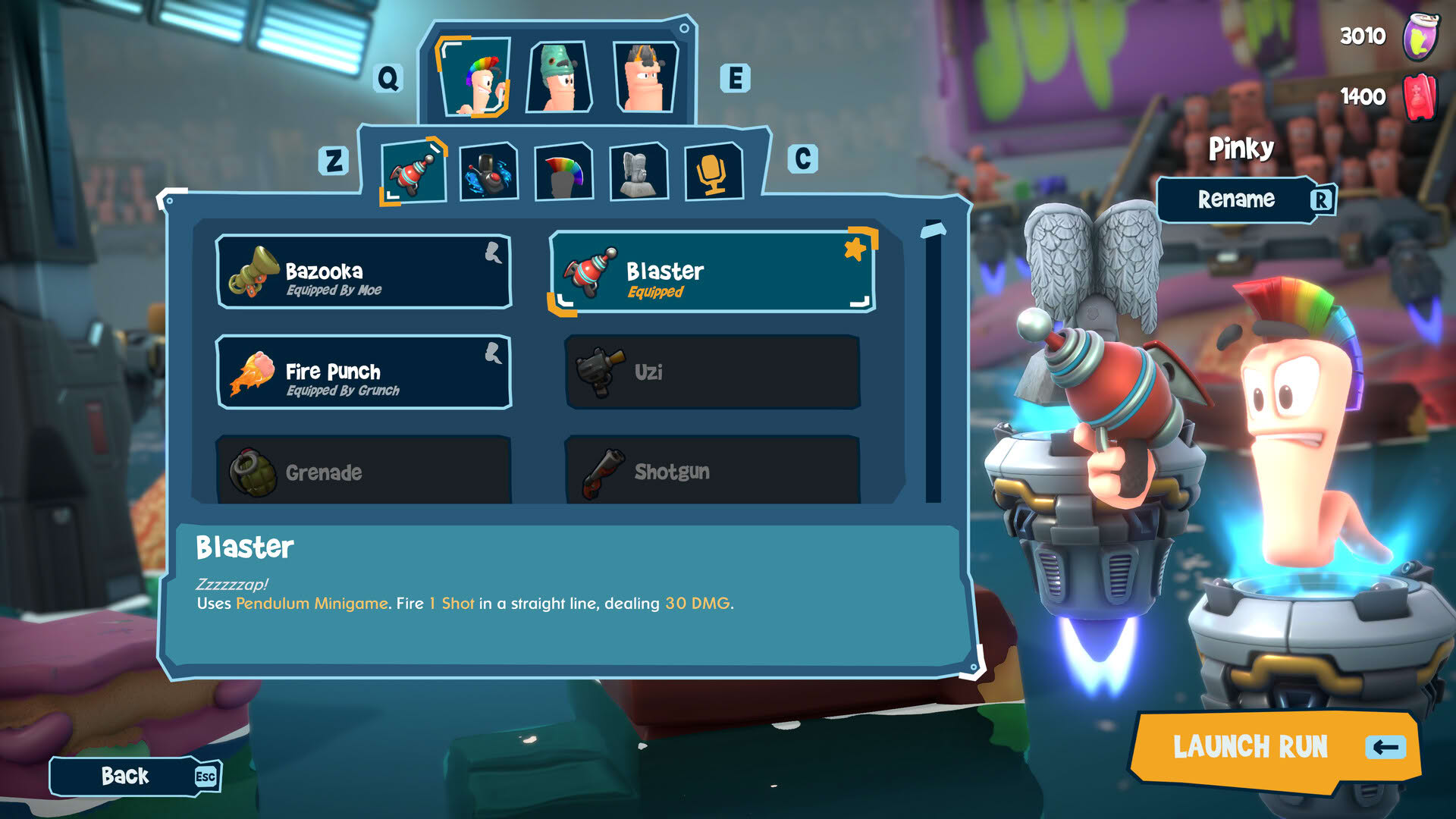 Screenshot for Worms Galactic Tactics