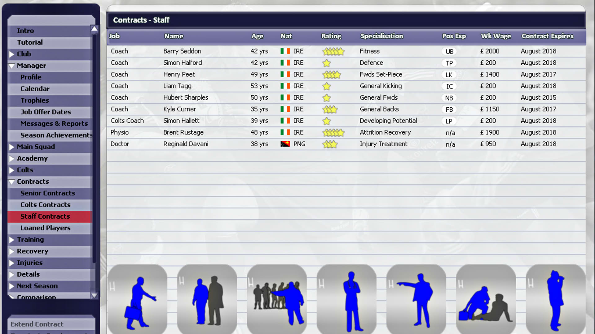 Screenshot for Rugby Union Team Manager 2015