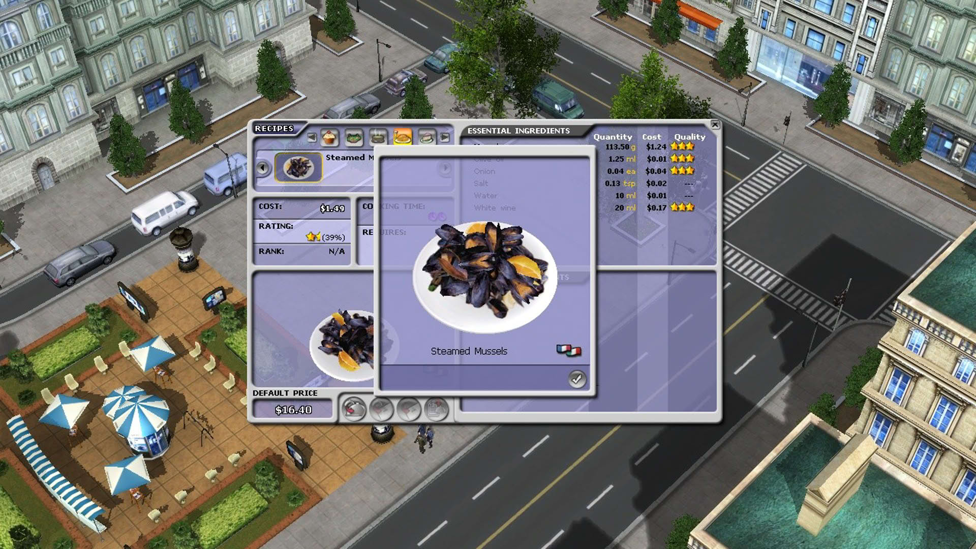 Screenshot for Restaurant Empire II