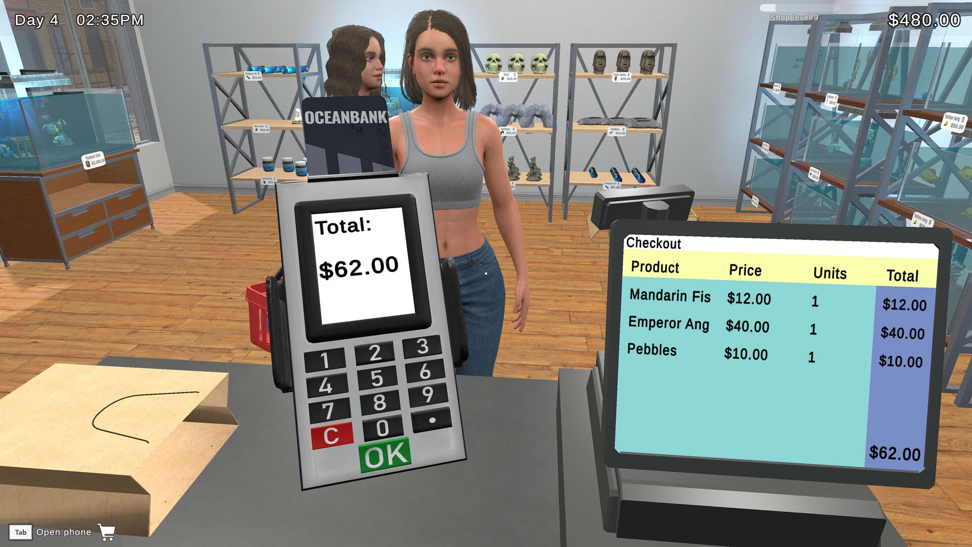 Screenshot for Fish Shop Simulator