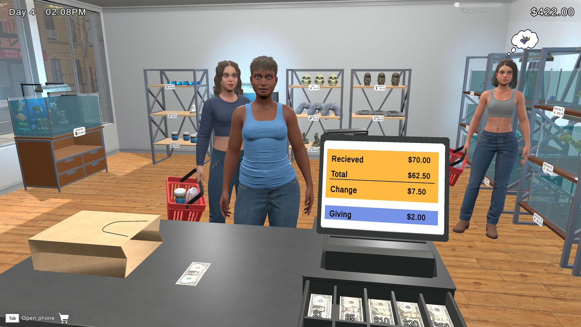 Screenshot for Fish Shop Simulator