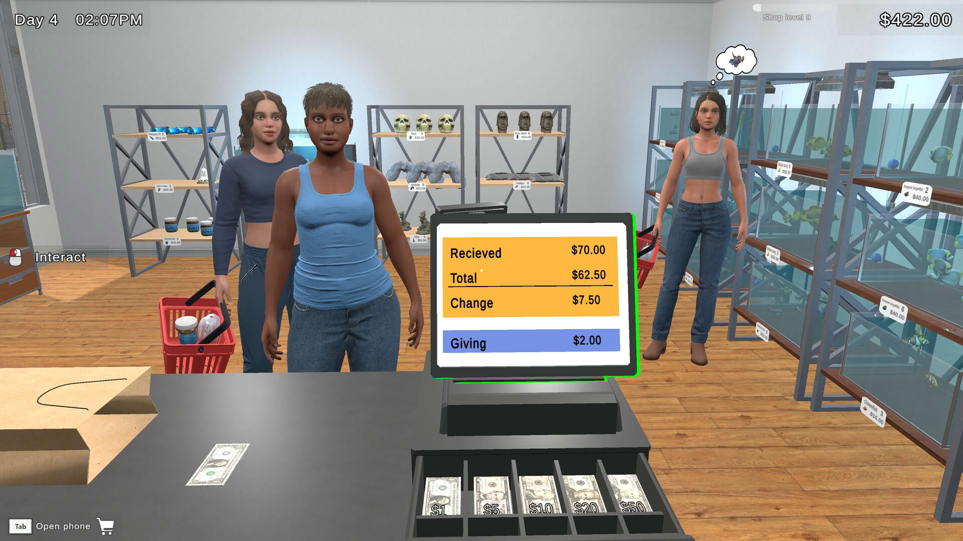 Screenshot for Fish Shop Simulator