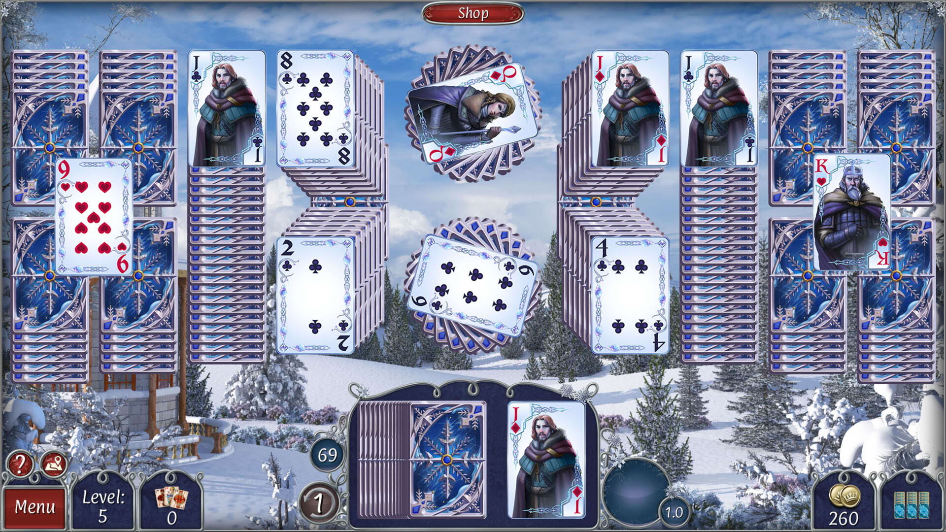 Screenshot for Jewel Match Solitaire Winterscapes 3: Collector's Edition