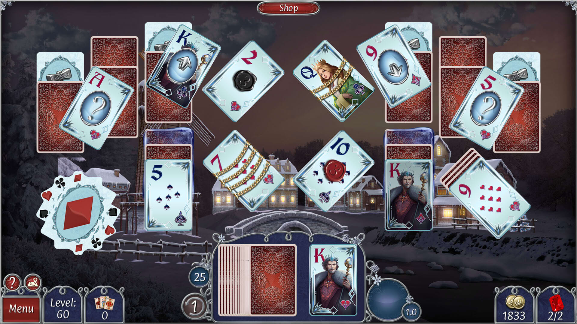 Screenshot for Jewel Match Solitaire Winterscapes 3: Collector's Edition