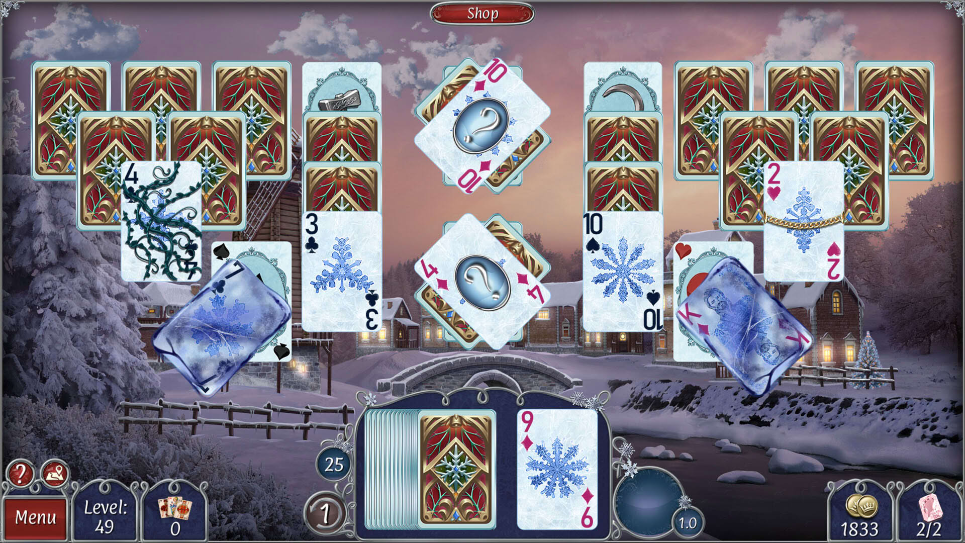 Screenshot for Jewel Match Solitaire Winterscapes 3: Collector's Edition