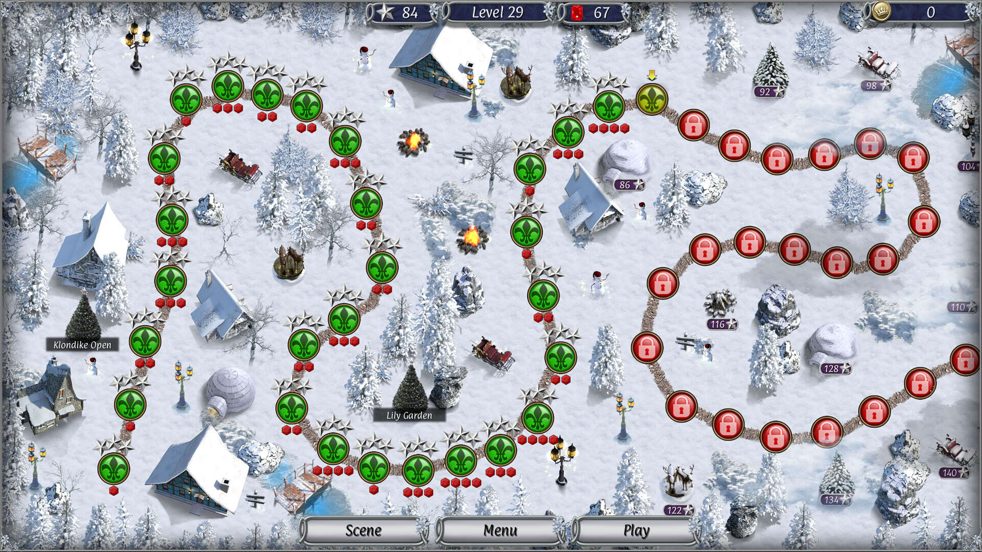 Screenshot for Jewel Match Solitaire Winterscapes 3: Collector's Edition