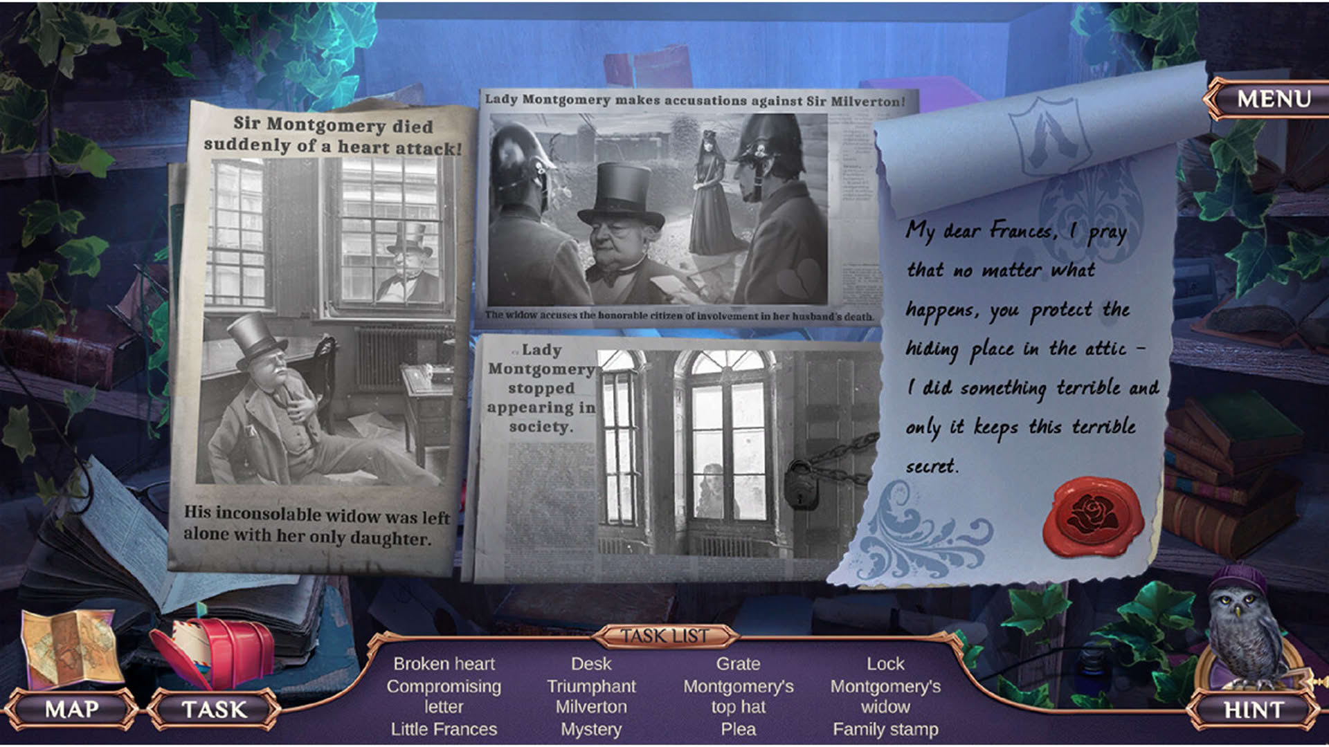 Screenshot for Ms. Holmes: The Milverton Plot - Collector's Edition