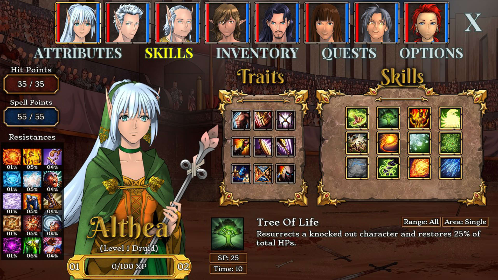 Screenshot for Tales of Aravorn: Seasons of the Wolf