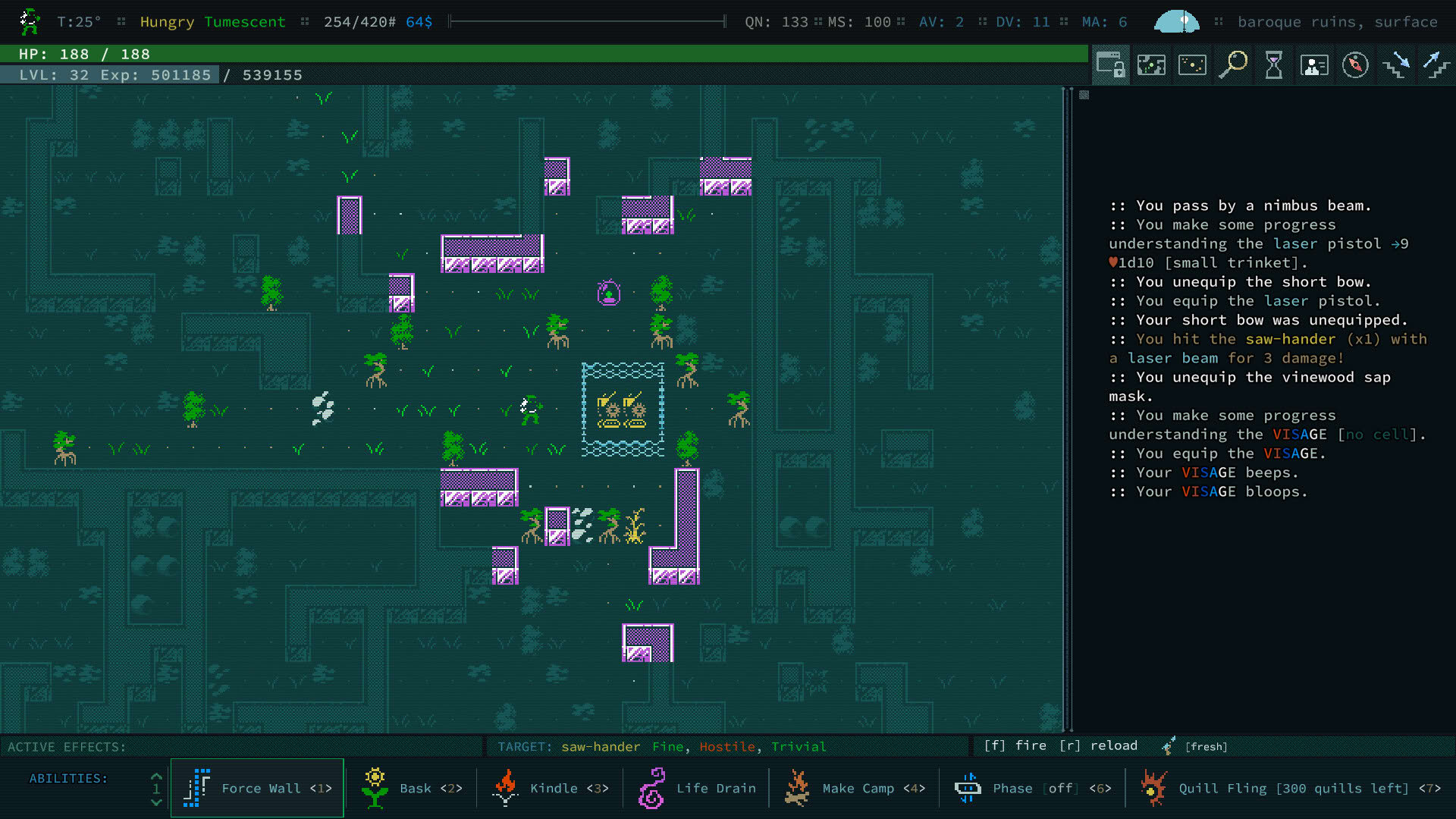 Screenshot for Caves of Qud