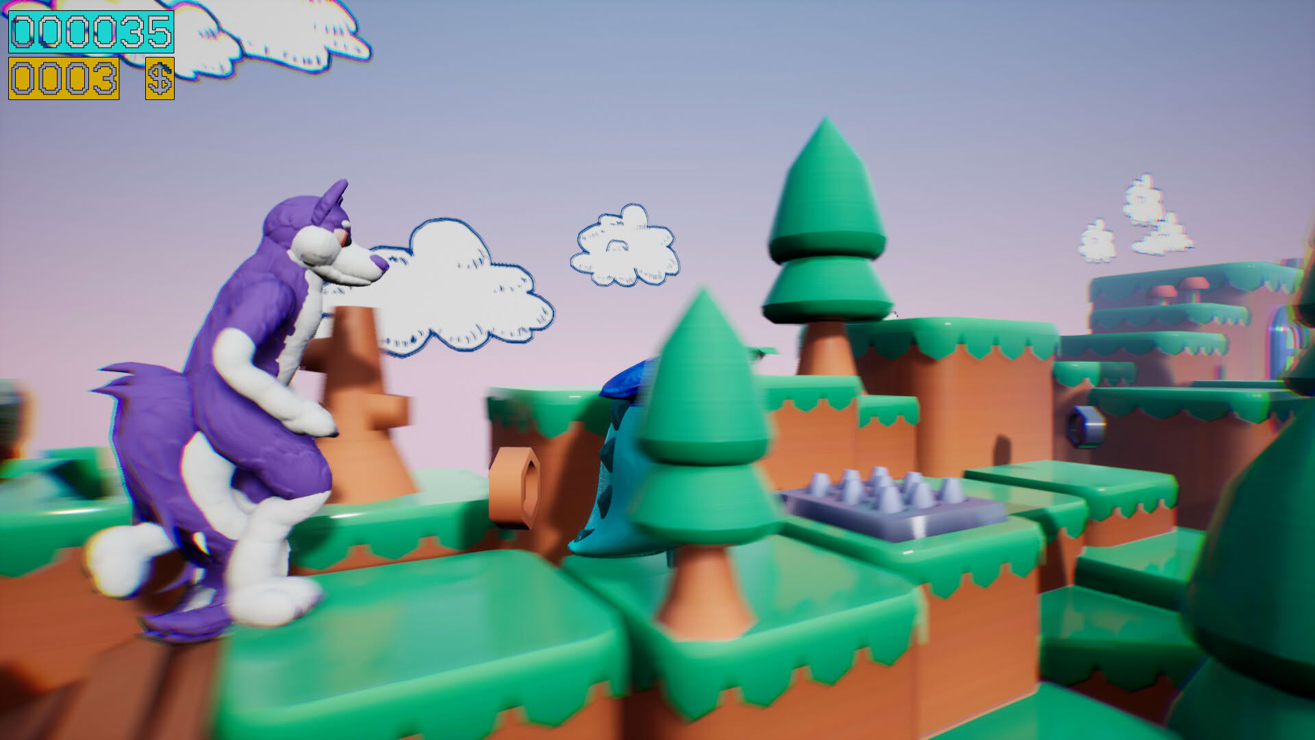 Screenshot for Dino Running from a Furry: Gamesforfarm