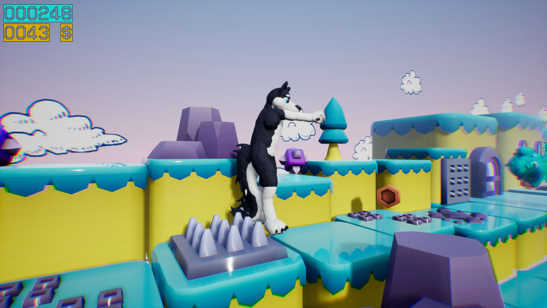 Screenshot for Dino Running from a Furry: Gamesforfarm