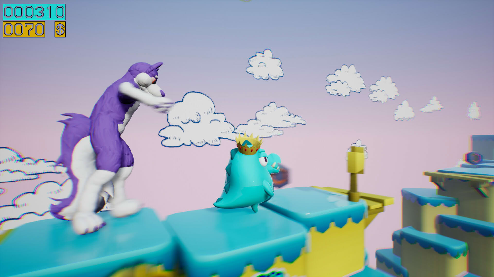Screenshot for Dino Running from a Furry: Gamesforfarm