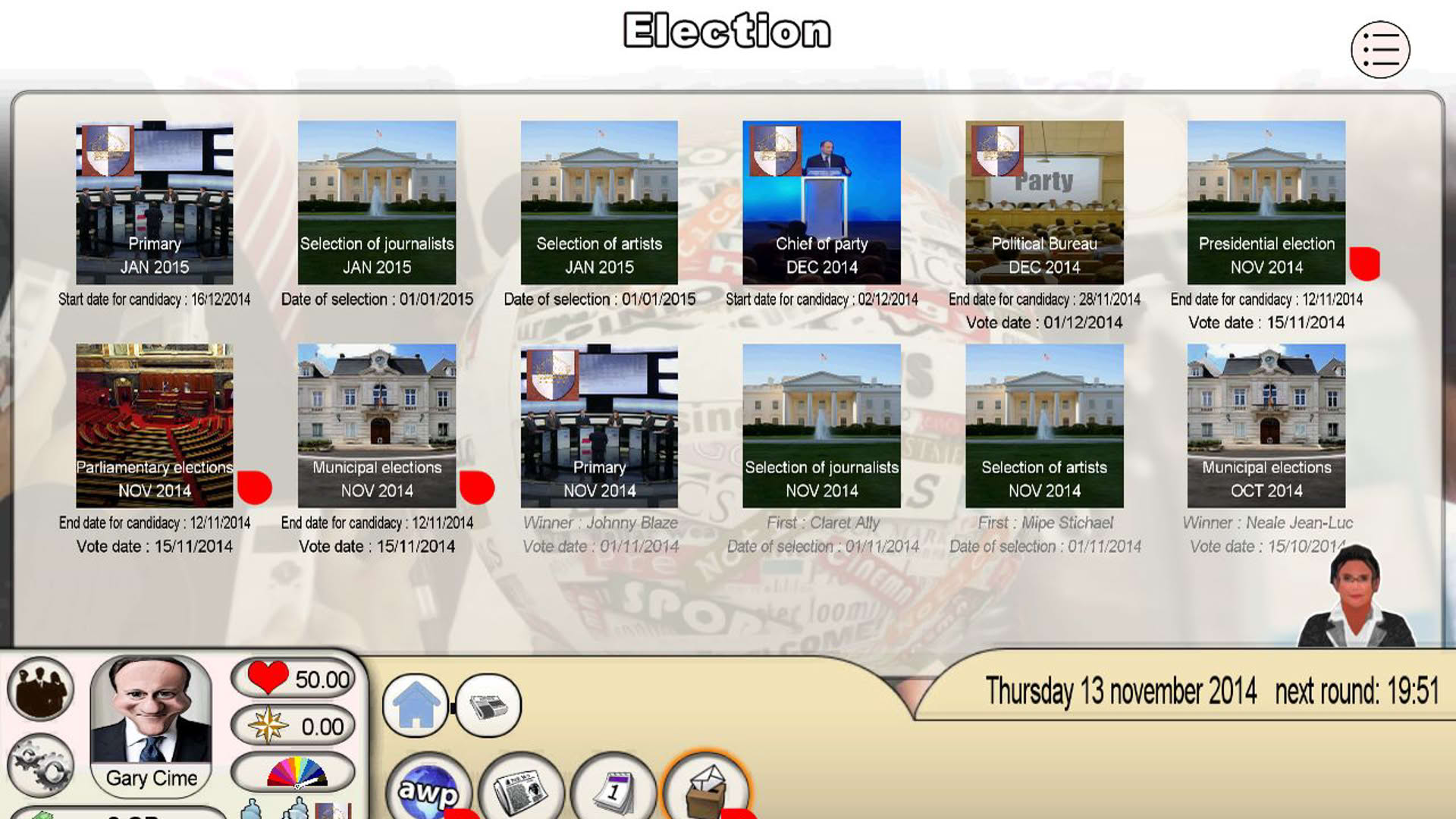 Screenshot for World of Leaders