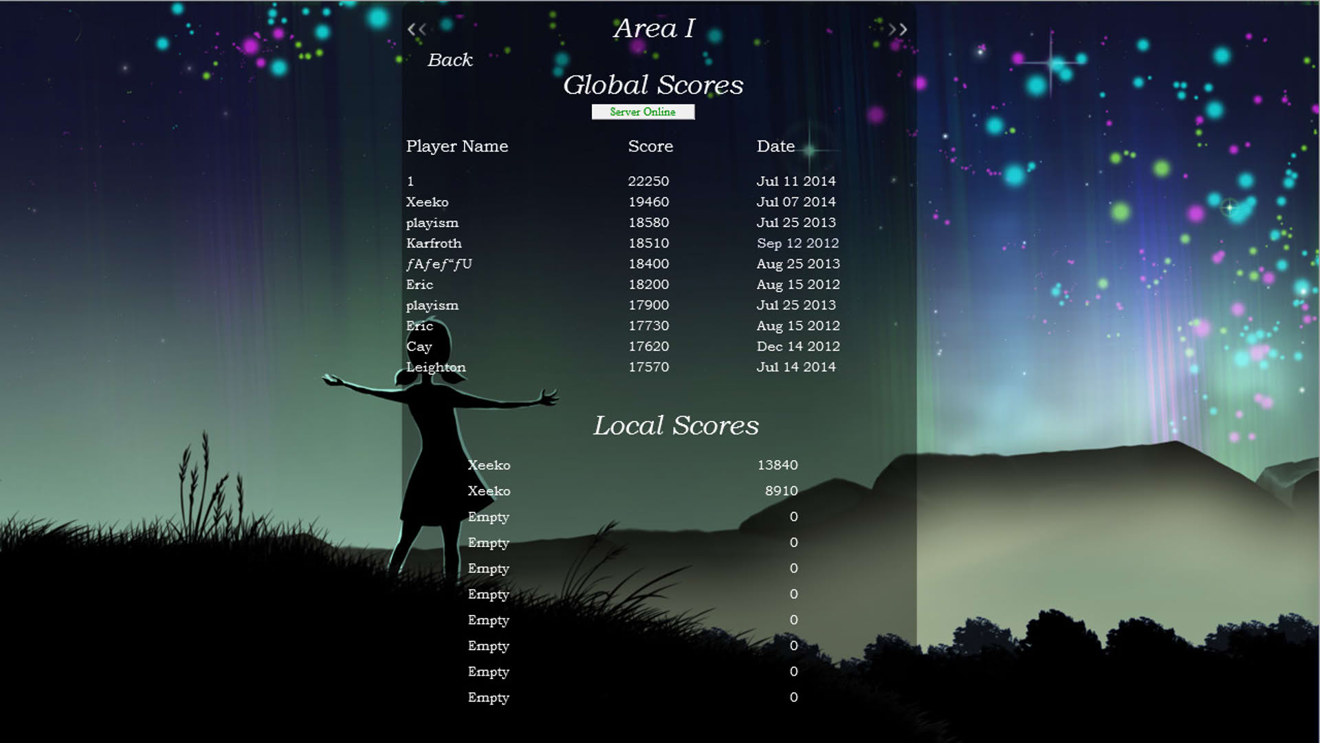 Screenshot for But to Paint a Universe