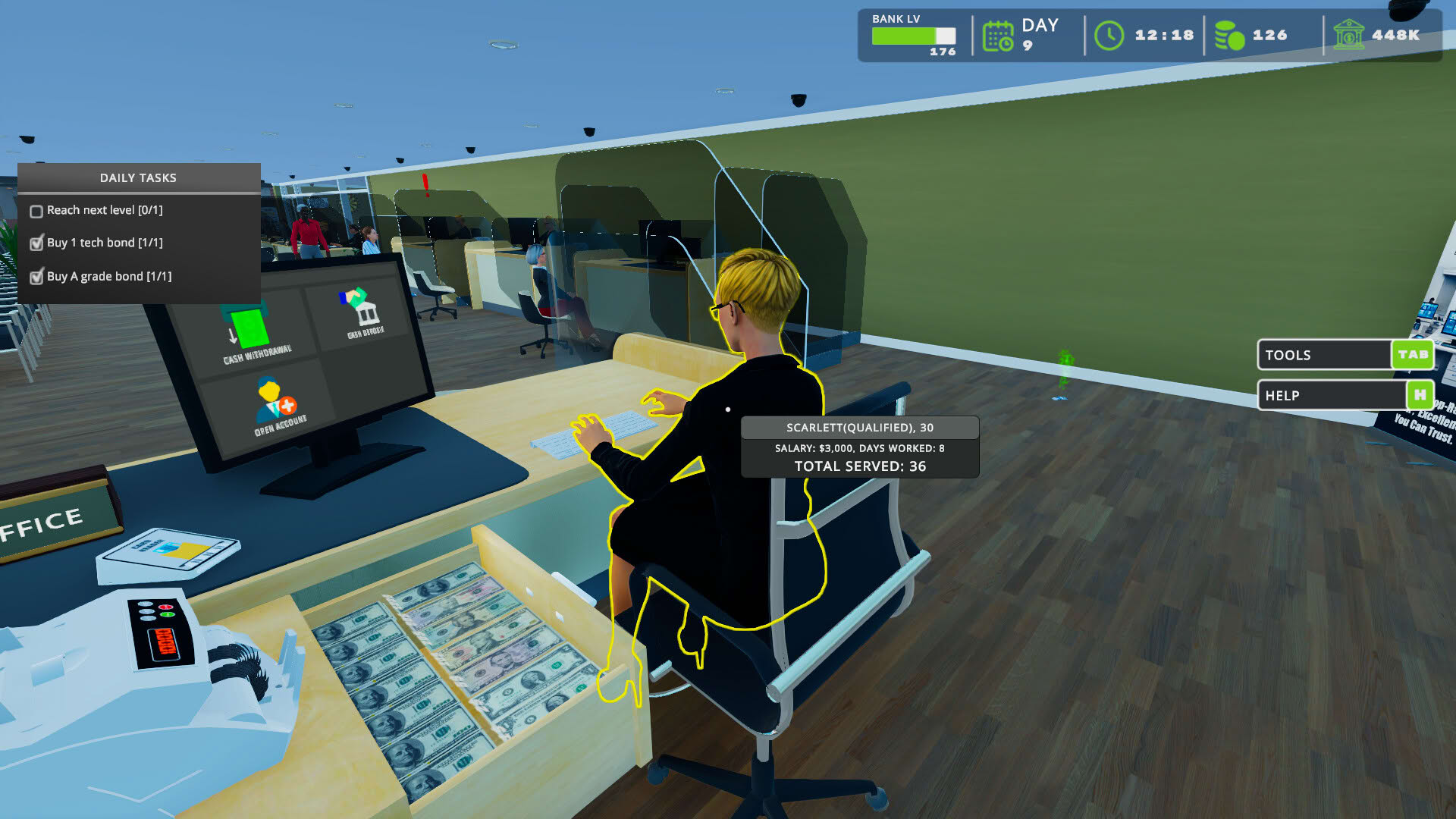 Screenshot for Bank Simulator
