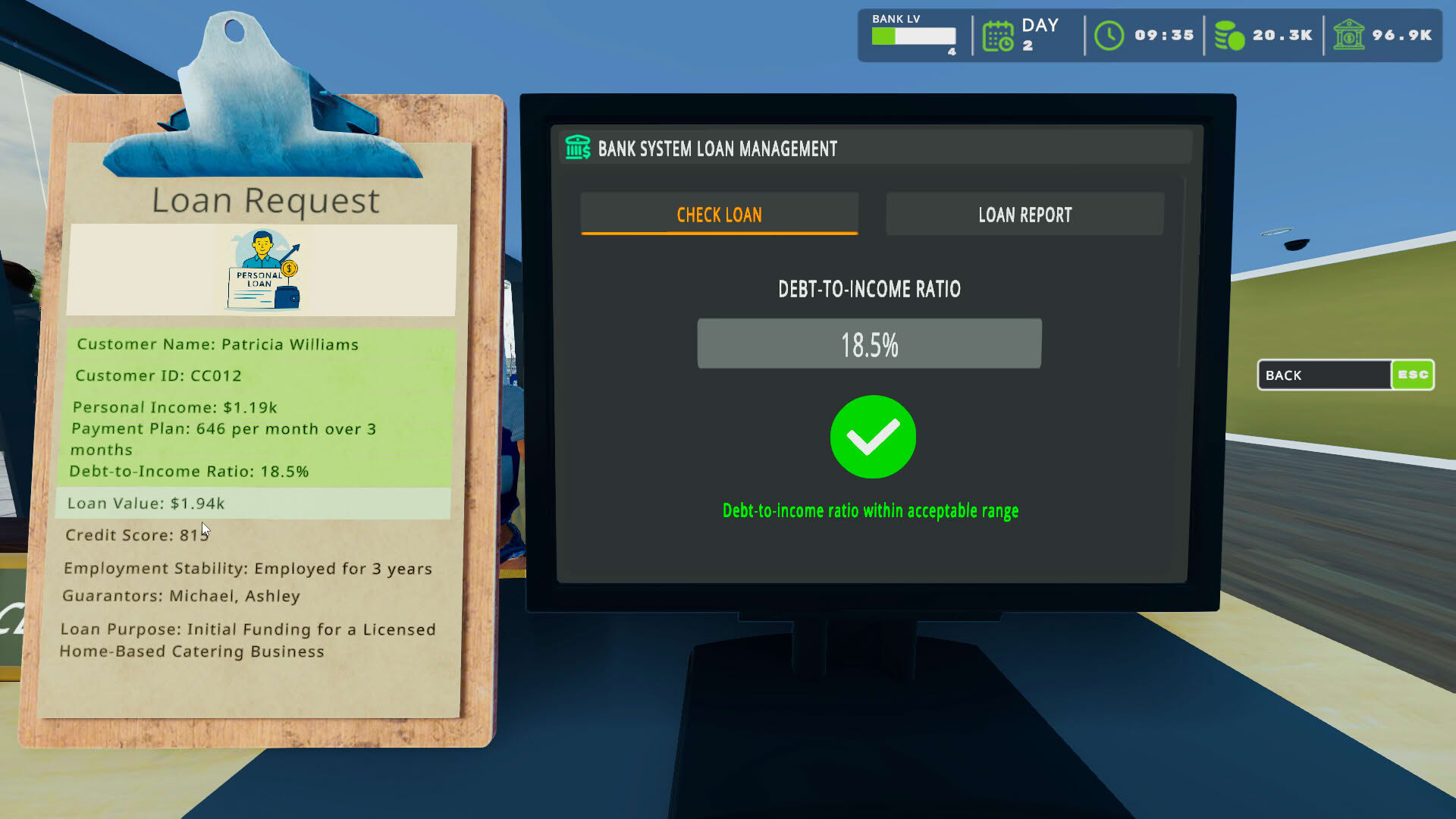 Screenshot for Bank Simulator