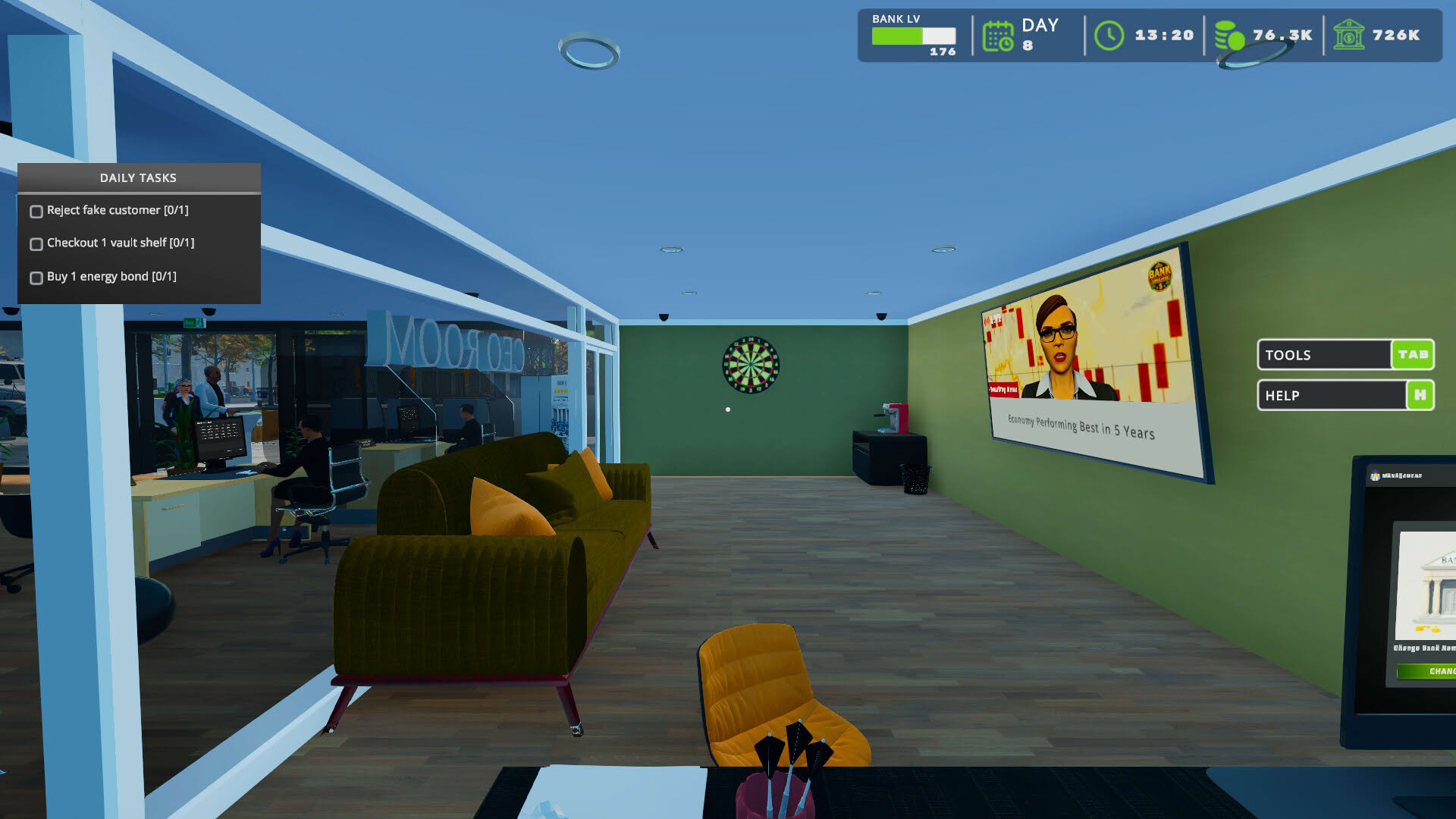 Screenshot for Bank Simulator