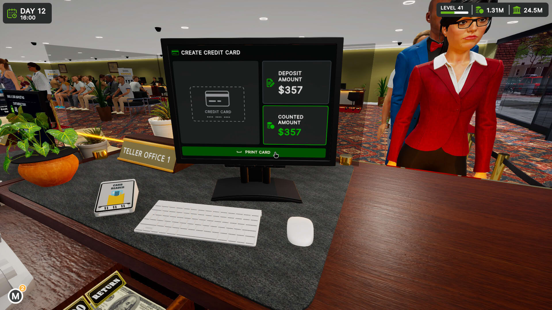 Screenshot for Bank Simulator