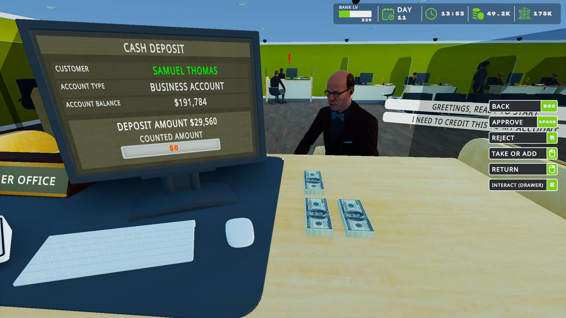 Screenshot for Bank Simulator