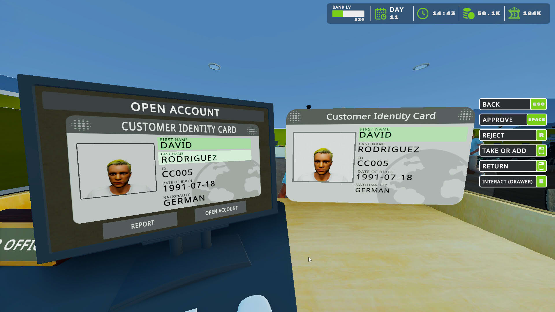 Screenshot for Bank Simulator