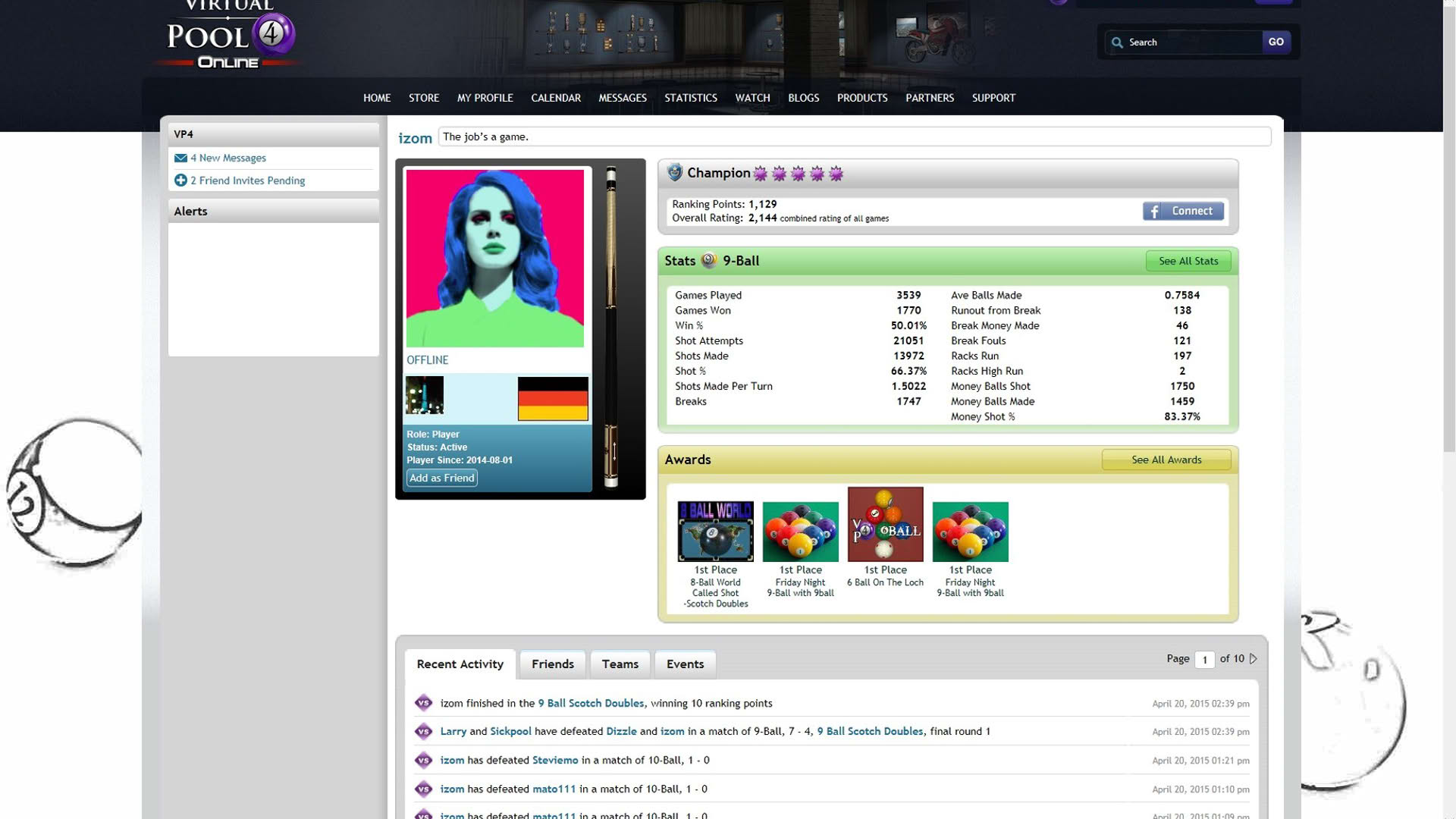 Screenshot for Virtual Pool 4