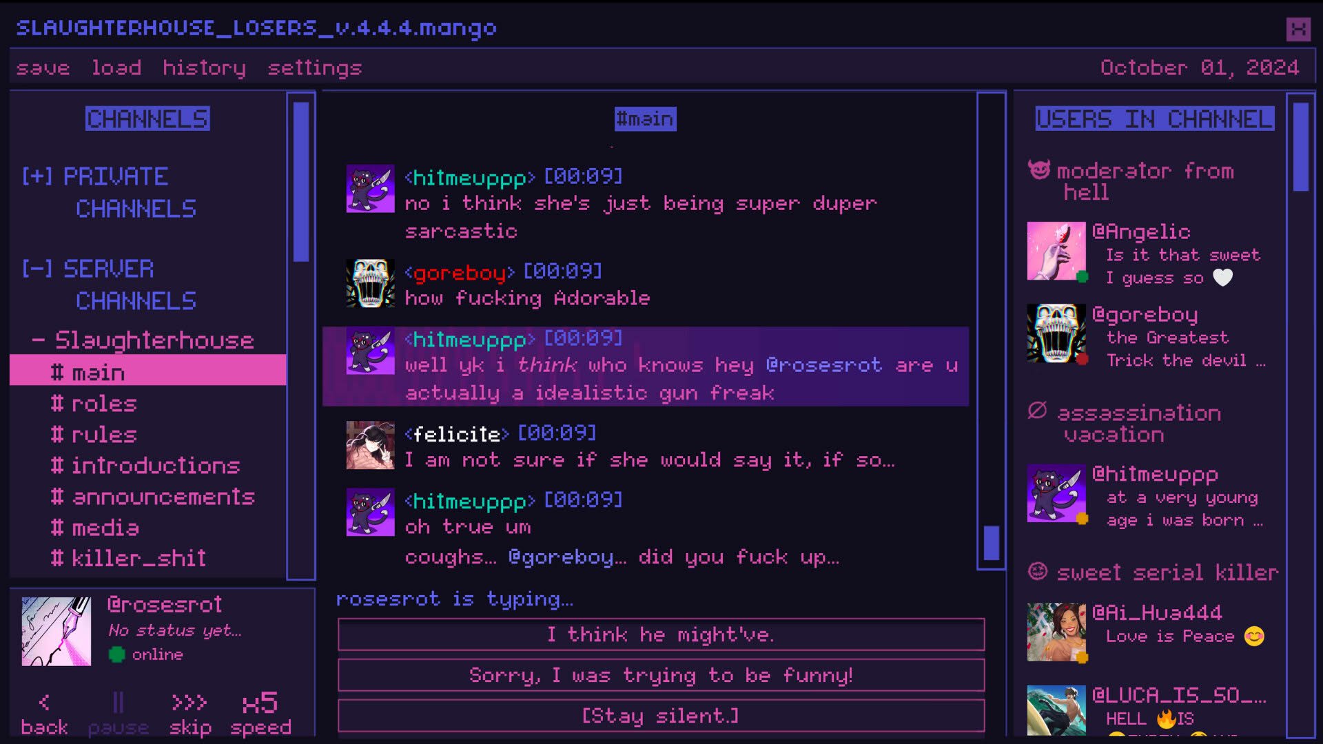 Screenshot for Killer Chat!: Original Edition