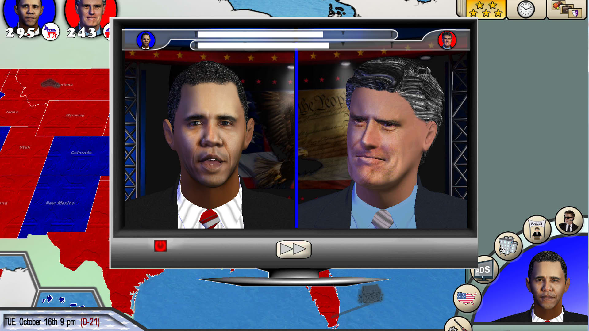 Screenshot for The Race for the White House