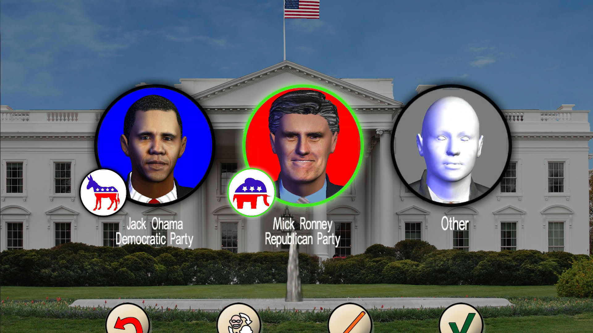 Screenshot for The Race for the White House