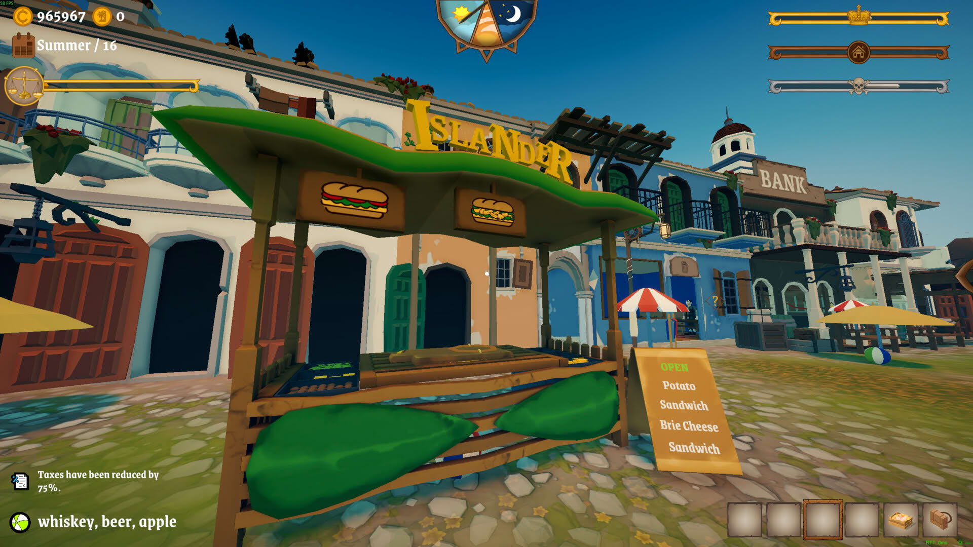 Screenshot for Island Market Simulator