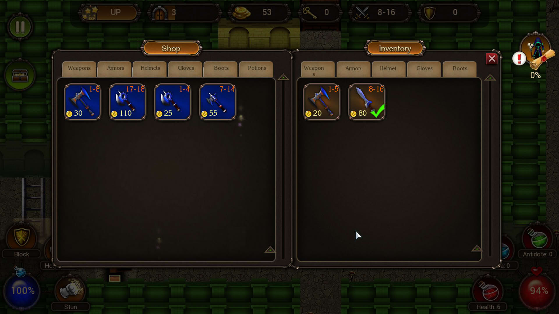 Screenshot for Dungeon of Gain
